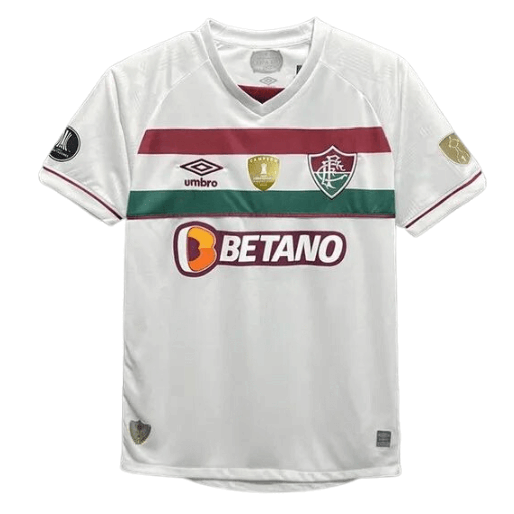 Camisa Masculina Fluminense II 2023/24 - Torcedor + Patchs Campeão Libertadores
