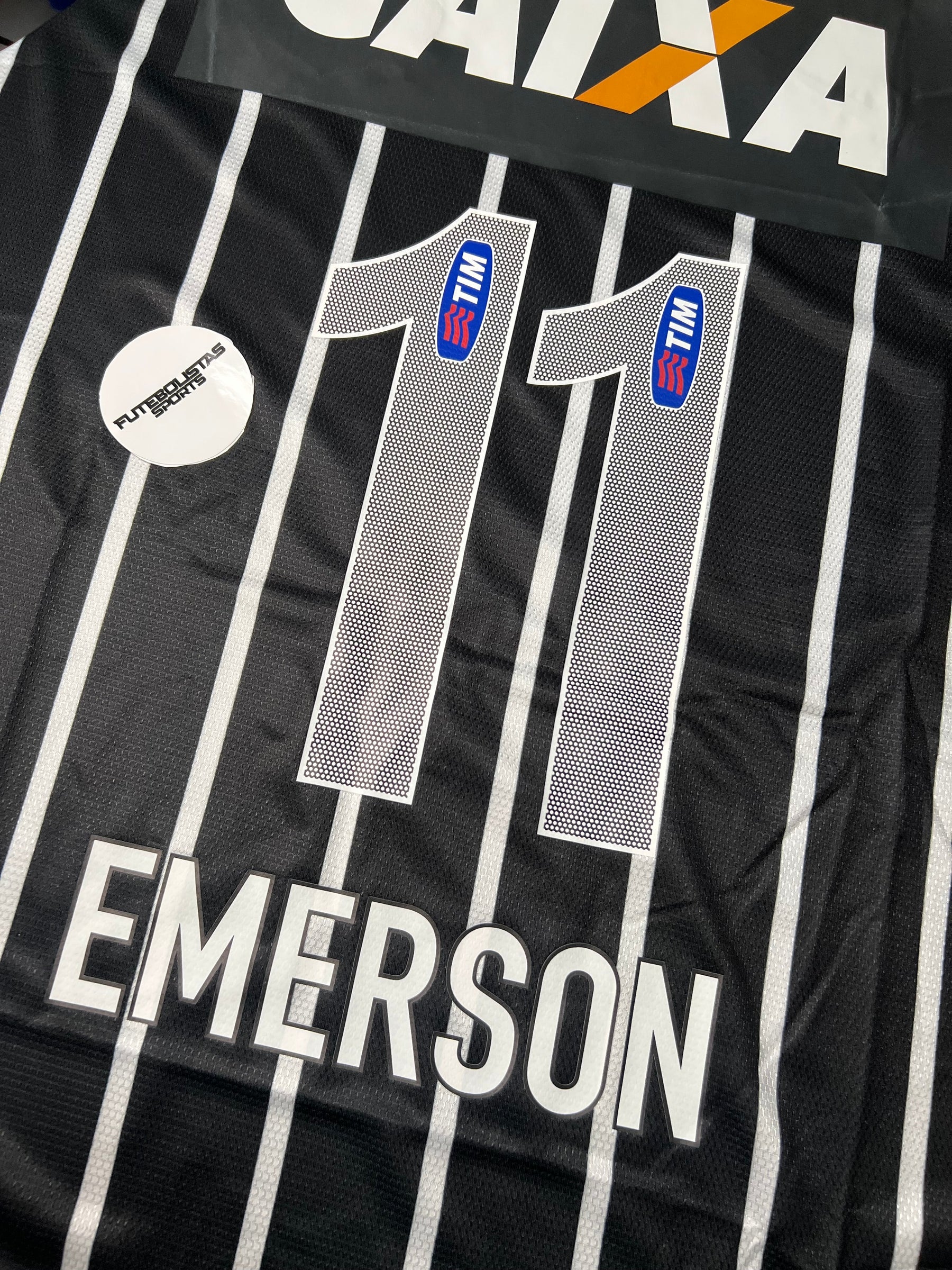 CAMISA RETRO TIMAO RESERVA 2013 PRETA/BRANCA MASCULINA