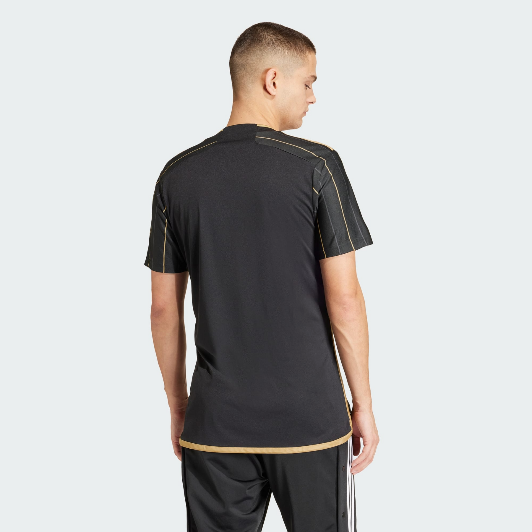 CAMISA TITULAR I LOS ANGELES GALAXY MUNDIAL DE CLUBES 2025 TORCEDOR MASCULINA PRETA
