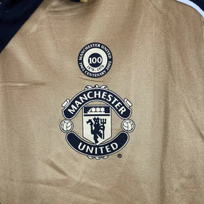 Camisa Masculina Retro Manchester United 100 anos Dupla Face 2002 - Torcedor
