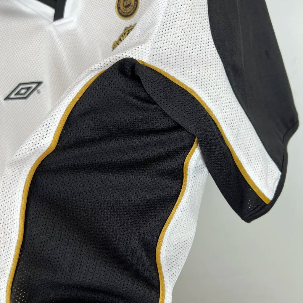 Camisa Masculina Retro Manchester United 100 anos Dupla Face 2002 - Torcedor