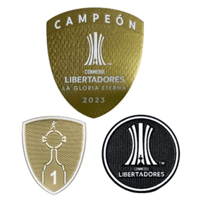 Camisa Masculina Fluminense I 2023/24 - Torcedor + Patchs Campeão Libertadores