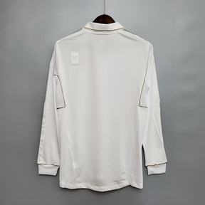 CAMISA REAL MADRID MANGA LONGA RETRÔ HOME 11/12