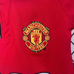KIT INFANTIL RETRÔ MANCHESTER UNITED HOME 98/99
