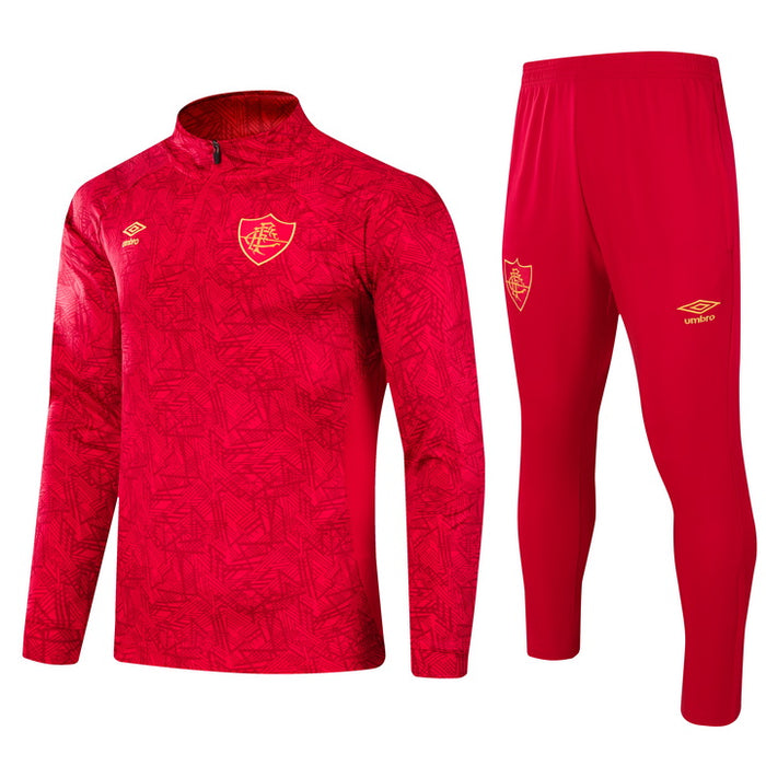 Conjunto Fluminense Zíper Curto Treino 2025/26