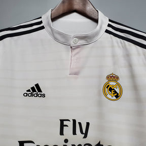 CAMISA REAL MADRID MANGA LONGA RETRÔ HOME 14/15