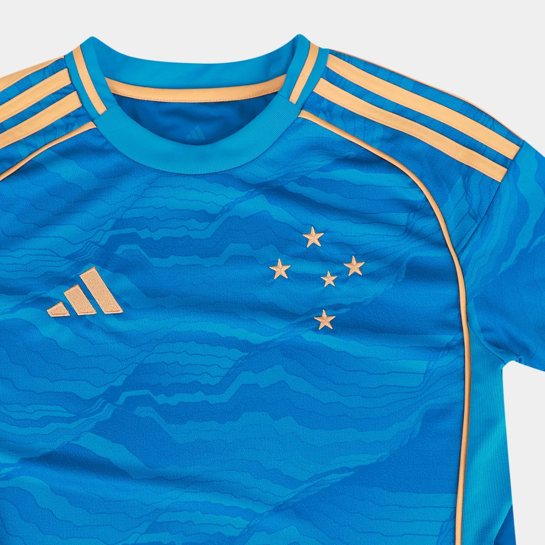 LANÇAMENTO Camisa Cruzeiro III 25/26 s/n Torcedor Adidas Feminina - Azul